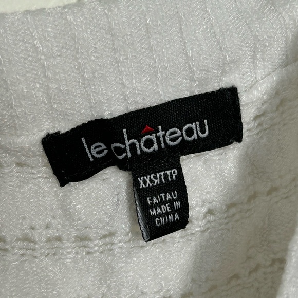 White Knit Short Sleeve Top - Picture 4 of 4